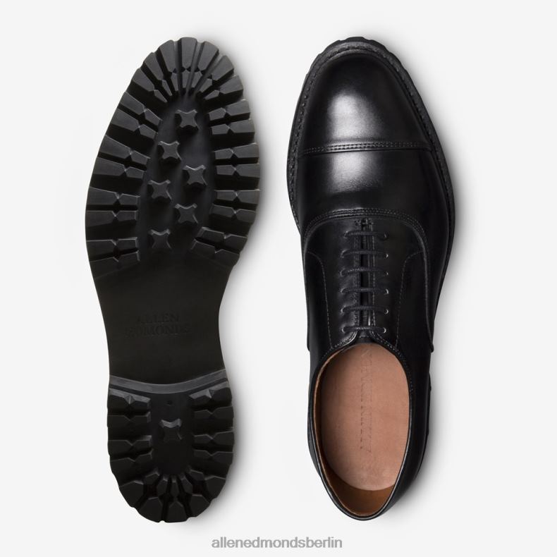 Allen Edmonds Schwarz Männer Park Avenue Oxford-Schuh mit Captoe und Profilsohle 82J2T137
