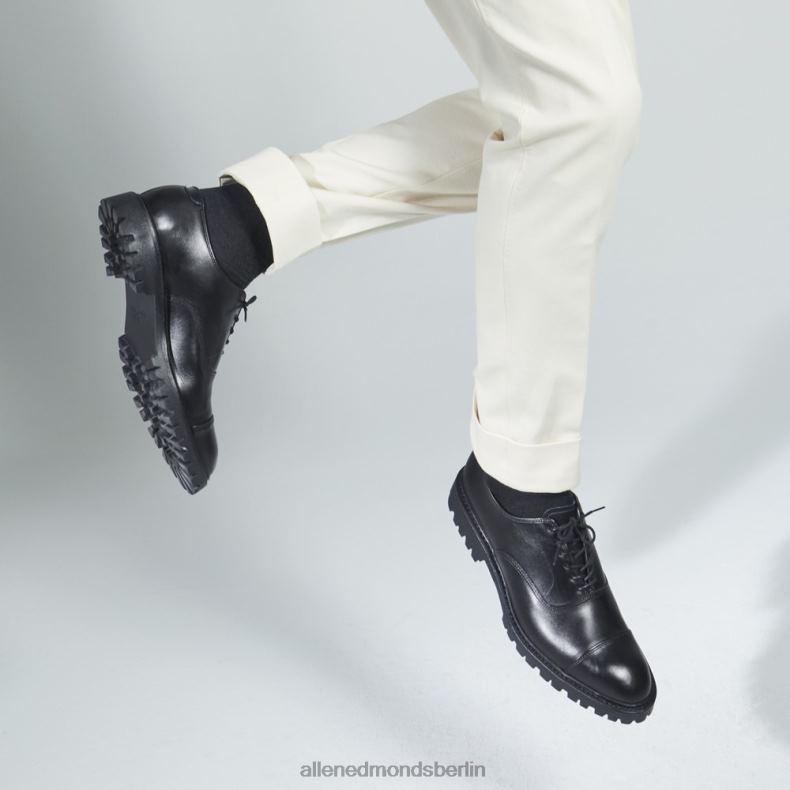 Allen Edmonds Schwarz Männer Park Avenue Oxford-Schuh mit Captoe und Profilsohle 82J2T137