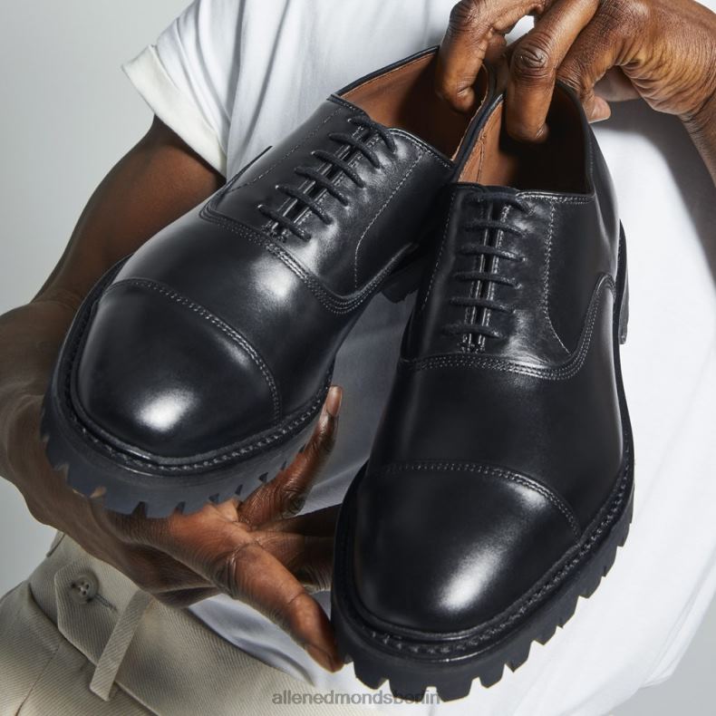 Allen Edmonds Schwarz Männer Park Avenue Oxford-Schuh mit Captoe und Profilsohle 82J2T137