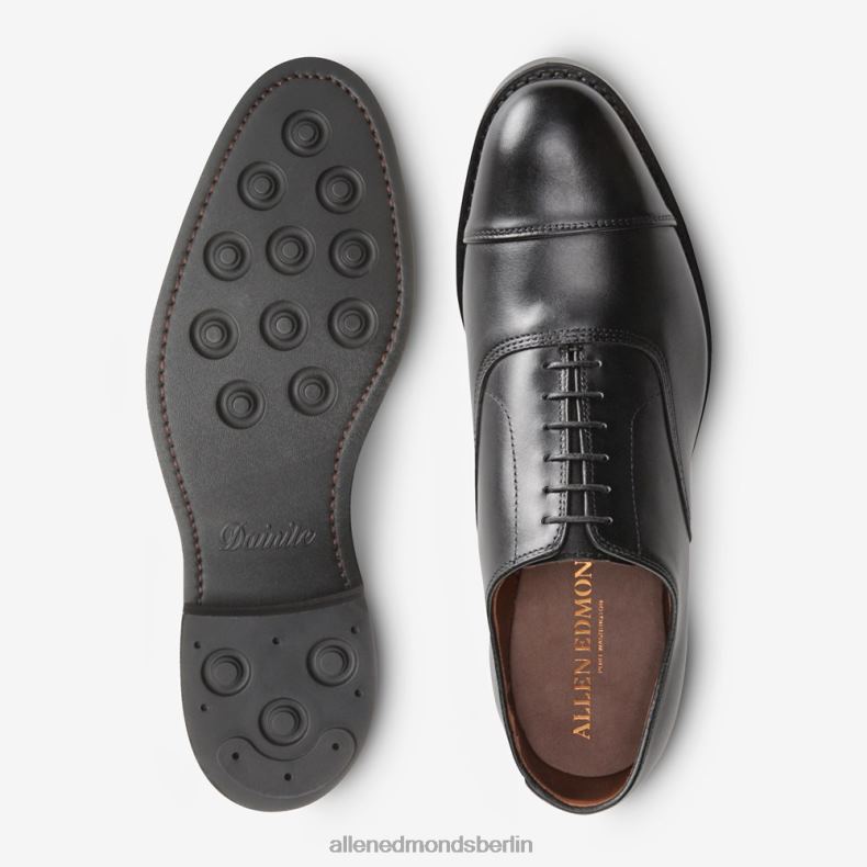 Allen Edmonds Schwarz Männer Park Avenue Oxford-Schuh mit Zehenkappe und Dainite-Sohle 82J2T235