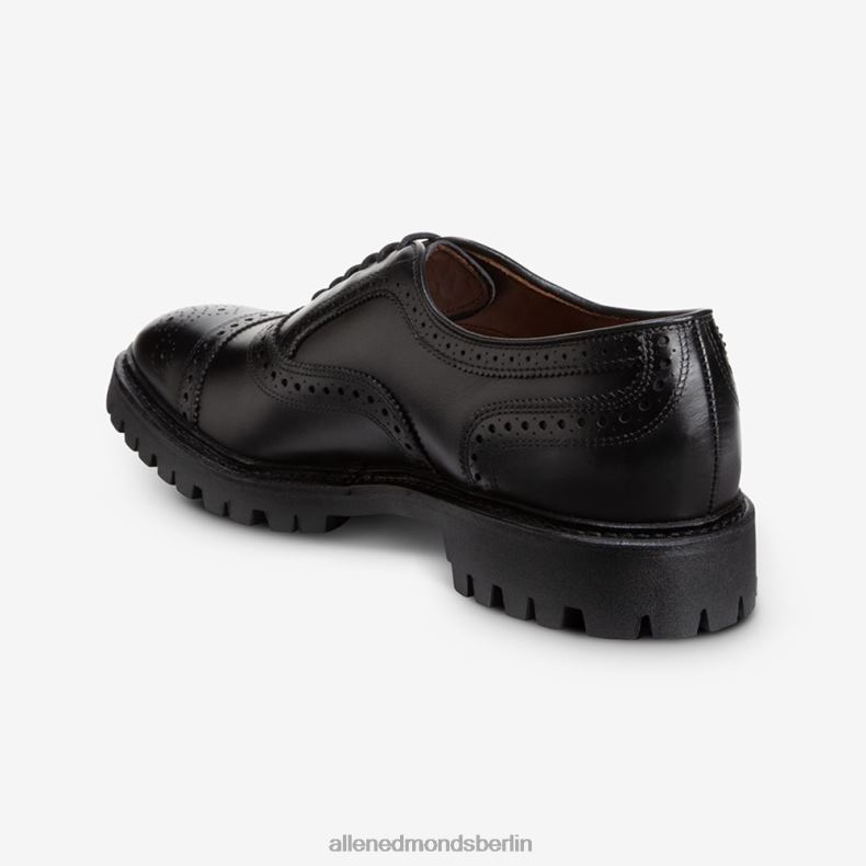 Allen Edmonds Schwarz Männer Strand-Oxford-Schuh mit Captoe und Profilsohle 82J2T36