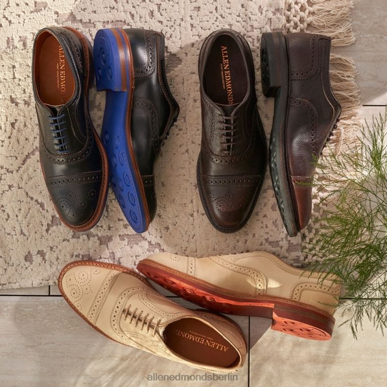 Allen Edmonds Schwarz Männer Strandmok Cap-Toe-Oxford mit Dainite-Gummisohle 82J2T226