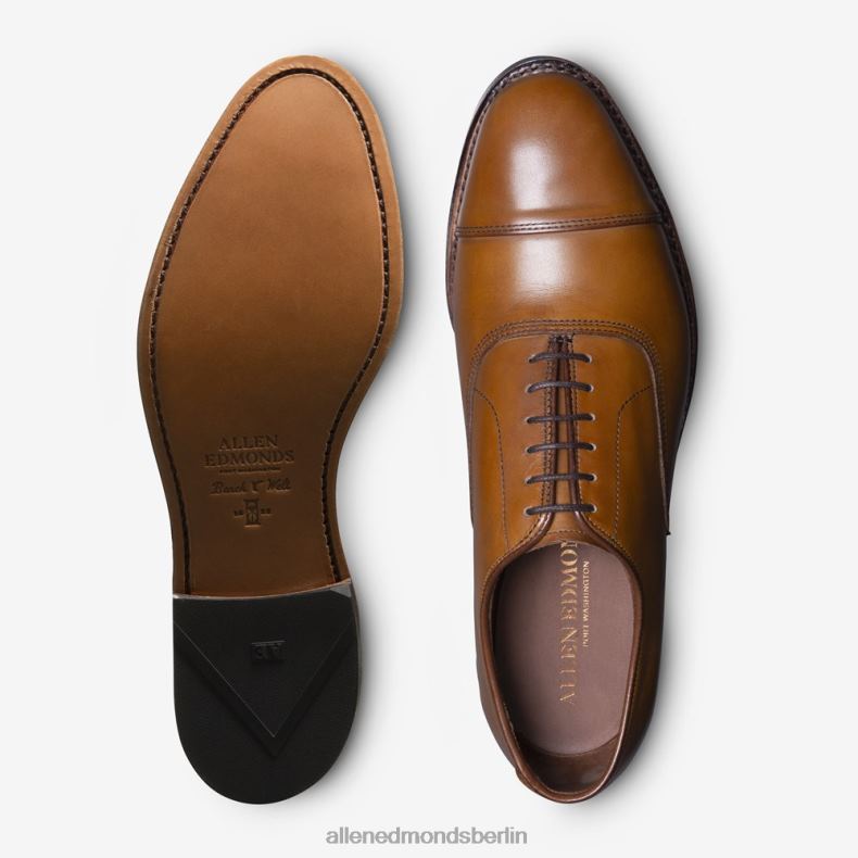 Allen Edmonds Walnussbraun Männer Park Avenue Oxford-Schuh mit Kappenkappe 82J2T41