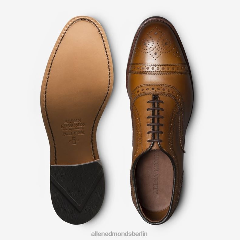 Allen Edmonds Walnussbraun Männer Strand Oxford-Schuh mit Kappenkappe 82J2T273