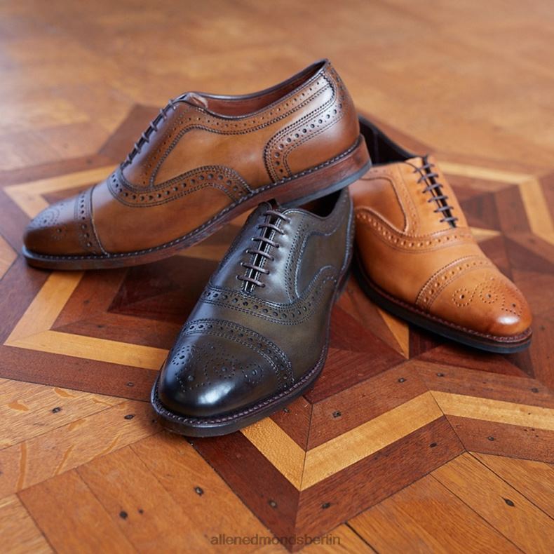 Allen Edmonds Walnussbraun Männer Strand Oxford-Schuh mit Kappenkappe 82J2T273