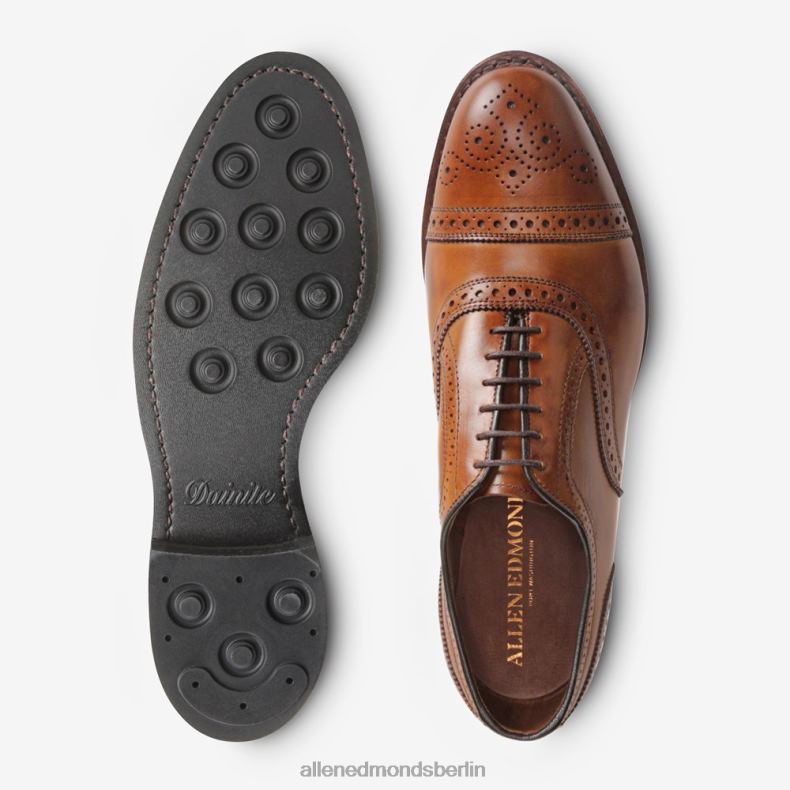 Allen Edmonds Walnussbraun Männer Strand-Oxford-Schuh mit Zehenkappe und Dainite-Sohle 82J2T288
