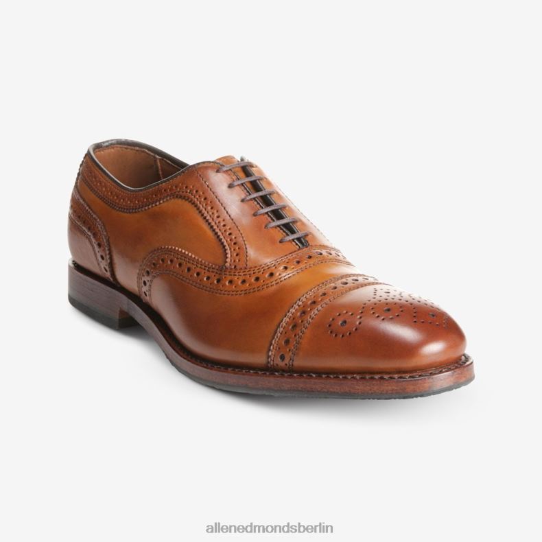 Allen Edmonds Walnussbraun Männer Strand-Oxford-Schuh mit Zehenkappe und kombinierter Steppsohle 82J2T38