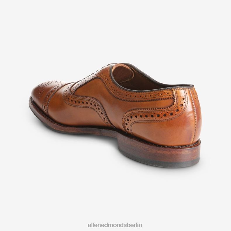 Allen Edmonds Walnussbraun Männer Strand-Oxford-Schuh mit Zehenkappe und kombinierter Steppsohle 82J2T38