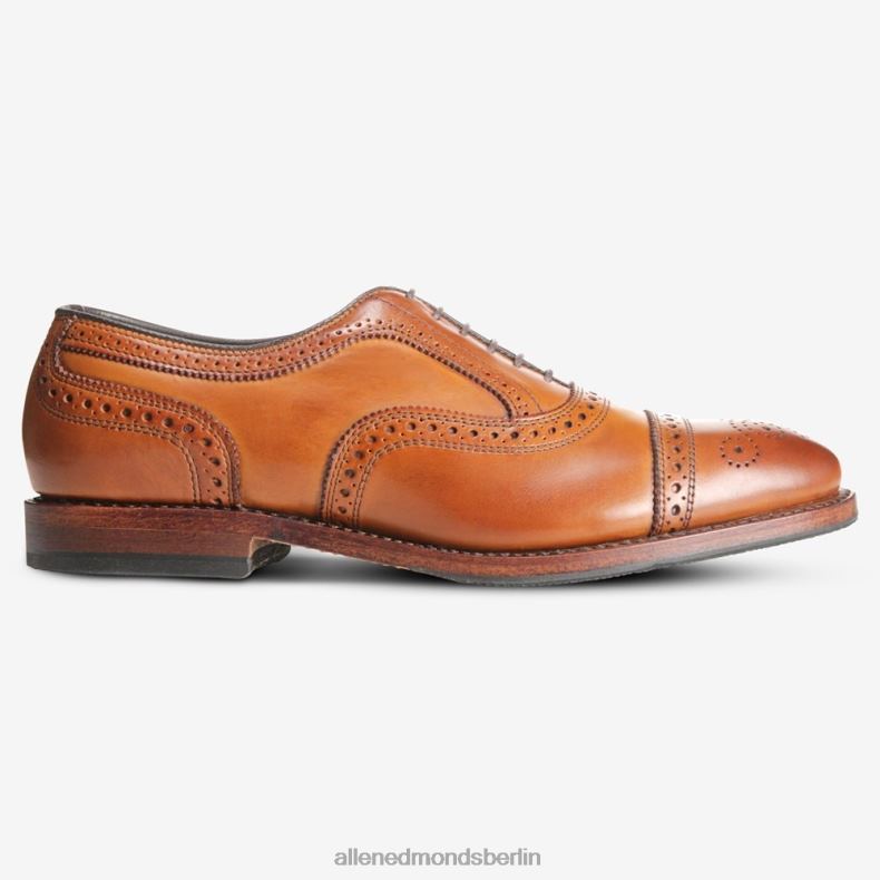 Allen Edmonds Walnussbraun Männer Strand-Oxford-Schuh mit Zehenkappe und kombinierter Steppsohle 82J2T38