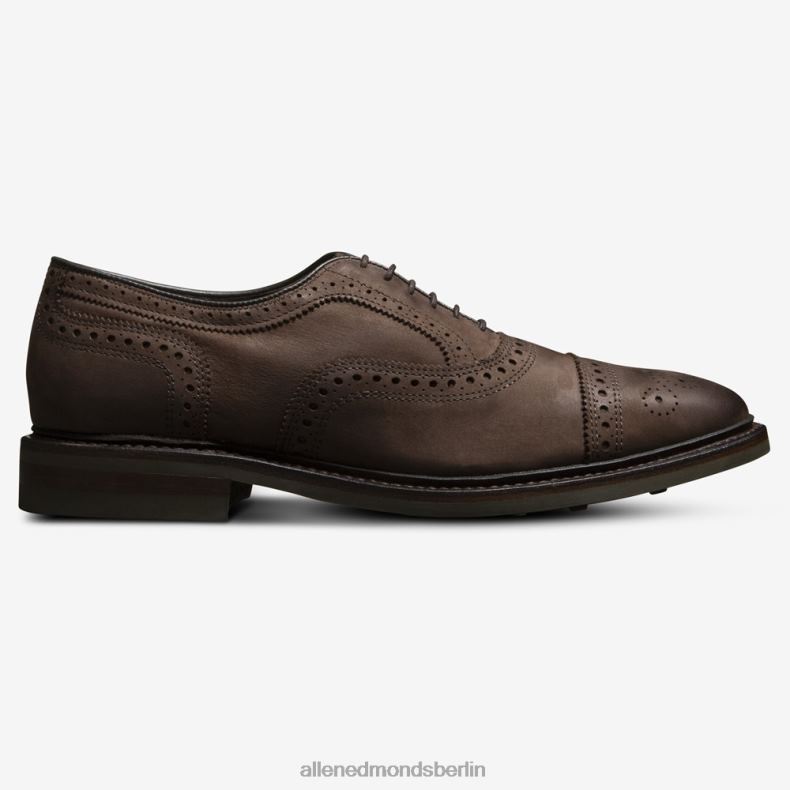 Allen Edmonds braunes Nubuk Männer Strandmok Cap-Toe-Oxford mit Dainite-Gummisohle 82J2T228