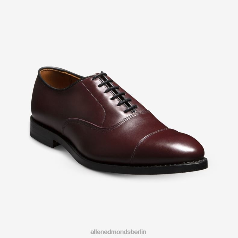 Allen Edmonds burgunderfarbenes Leder Männer Park Avenue Oxford-Schuh mit Kappenkappe 82J2T45