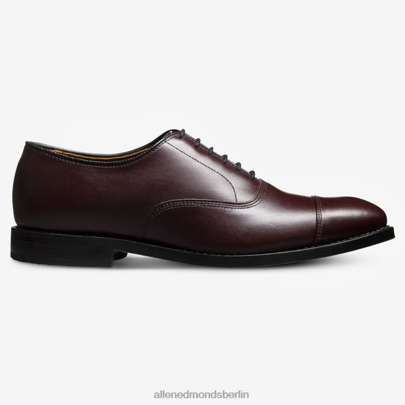Allen Edmonds burgunderfarbenes Leder Männer Park Avenue Oxford-Schuh mit Kappenkappe 82J2T45