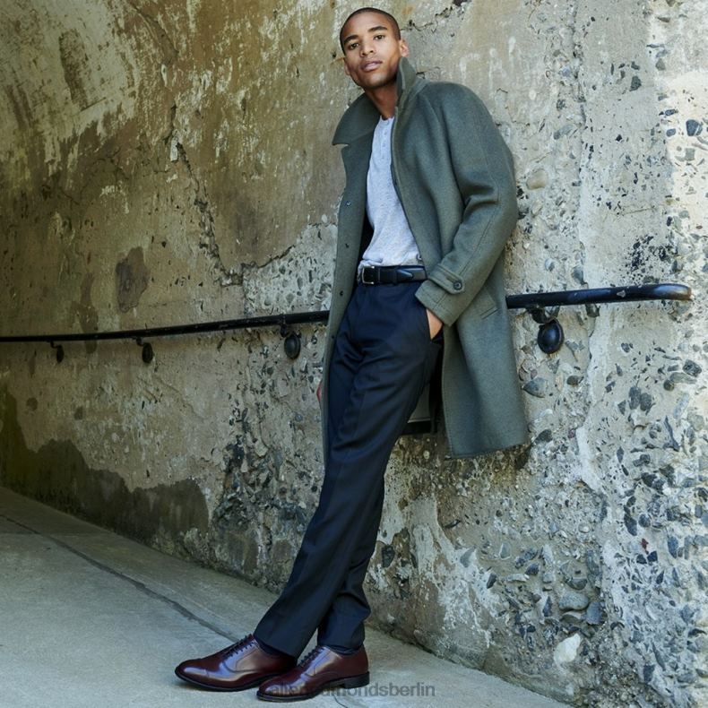 Allen Edmonds burgunderfarbenes Leder Männer Park Avenue Oxford-Schuh mit Kappenkappe 82J2T45