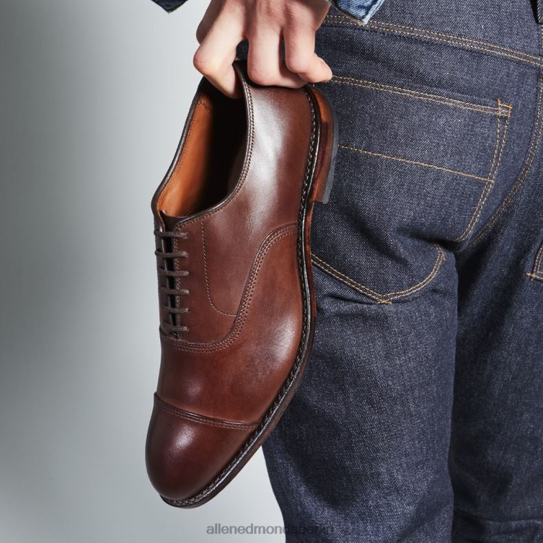Allen Edmonds dunkles Chili Männer Park Avenue Oxford-Schuh mit Kappenkappe 82J2T1