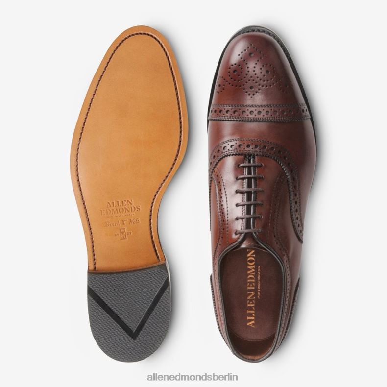 Allen Edmonds dunkles Chili Männer Strand Oxford-Schuh mit Kappenkappe 82J2T272