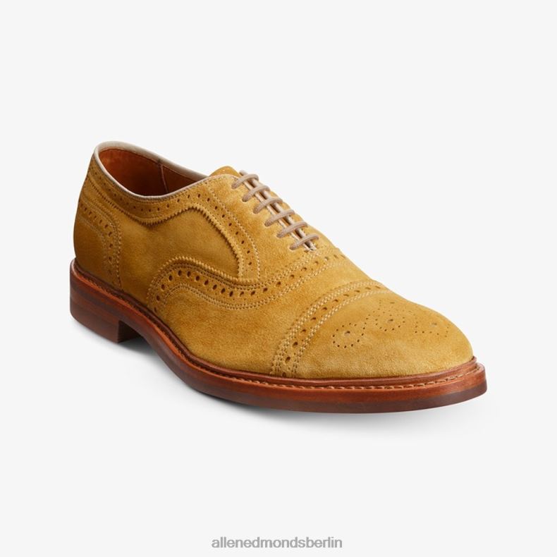 Allen Edmonds mineralgelbes Wildleder Männer Strandmok Cap-Toe-Oxford mit Dainite-Gummisohle 82J2T248