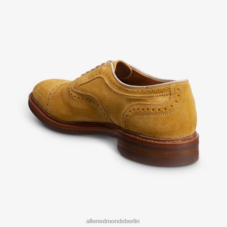 Allen Edmonds mineralgelbes Wildleder Männer Strandmok Cap-Toe-Oxford mit Dainite-Gummisohle 82J2T248