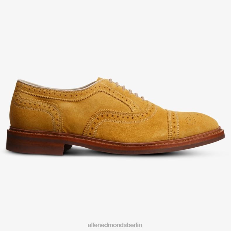 Allen Edmonds mineralgelbes Wildleder Männer Strandmok Cap-Toe-Oxford mit Dainite-Gummisohle 82J2T248