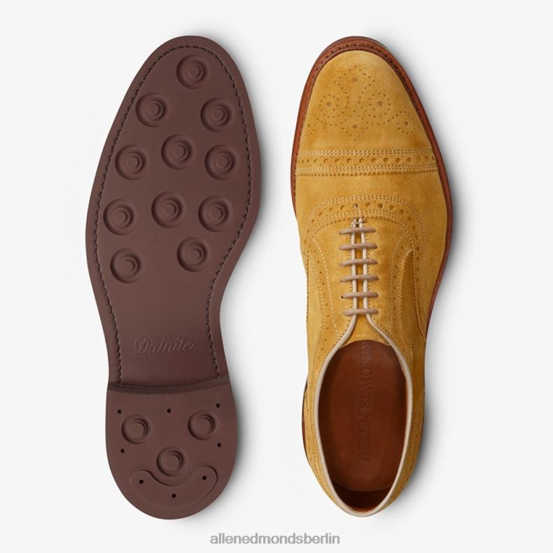 Allen Edmonds mineralgelbes Wildleder Männer Strandmok Cap-Toe-Oxford mit Dainite-Gummisohle 82J2T248