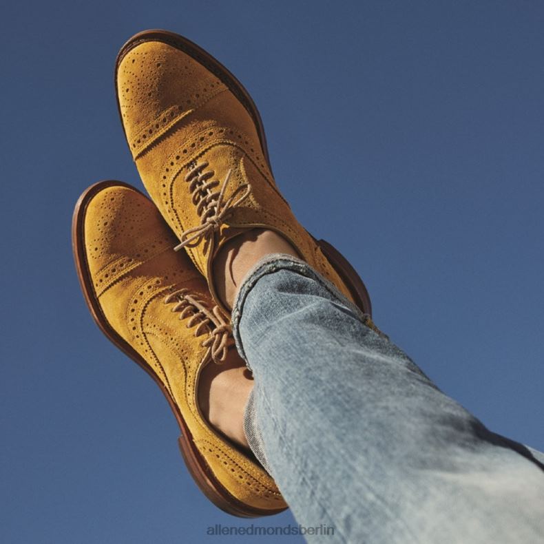Allen Edmonds mineralgelbes Wildleder Männer Strandmok Cap-Toe-Oxford mit Dainite-Gummisohle 82J2T248
