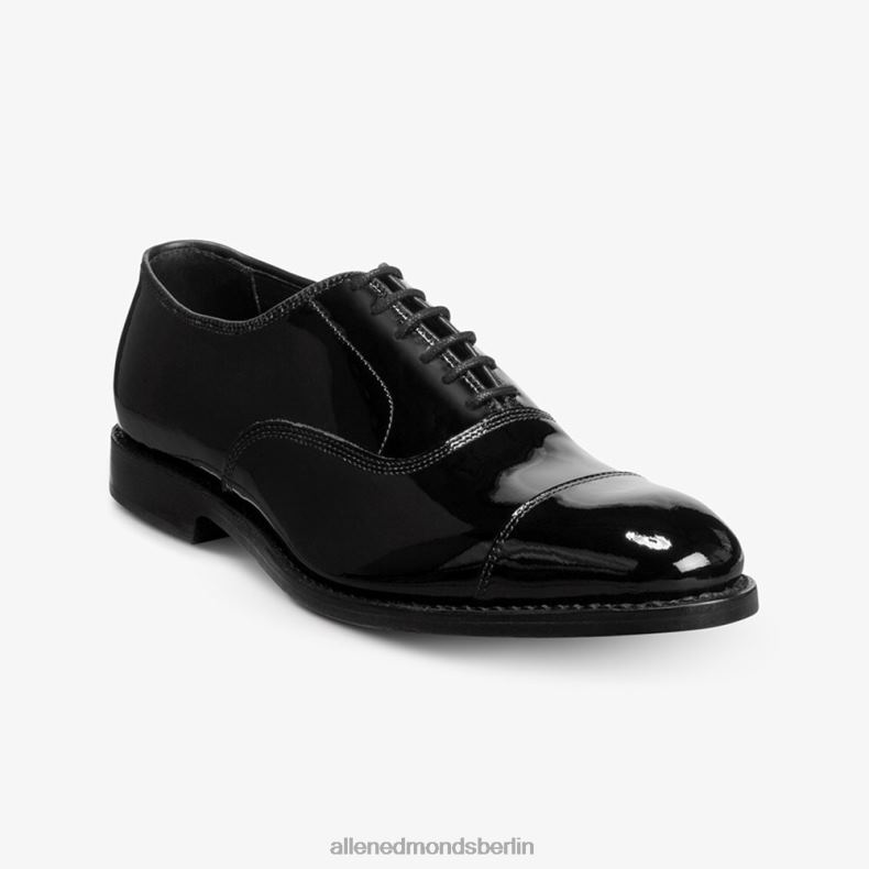 Allen Edmonds schwarzes Lackleder Männer Park Avenue Oxford-Schuh mit Kappenkappe 82J2T10