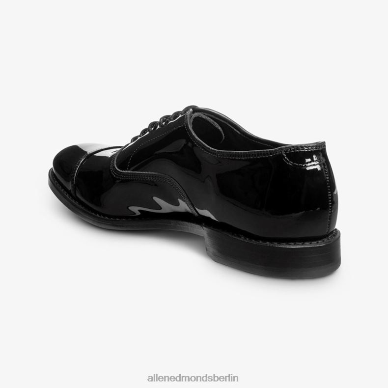 Allen Edmonds schwarzes Lackleder Männer Park Avenue Oxford-Schuh mit Kappenkappe 82J2T10