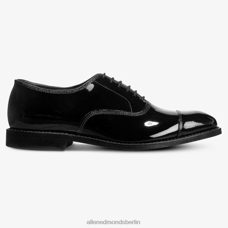 Allen Edmonds schwarzes Lackleder Männer Park Avenue Oxford-Schuh mit Kappenkappe 82J2T10
