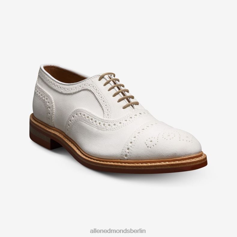 Allen Edmonds weißes Wildleder Männer Strandmok Cap-Toe-Oxford mit Dainite-Gummisohle 82J2T9