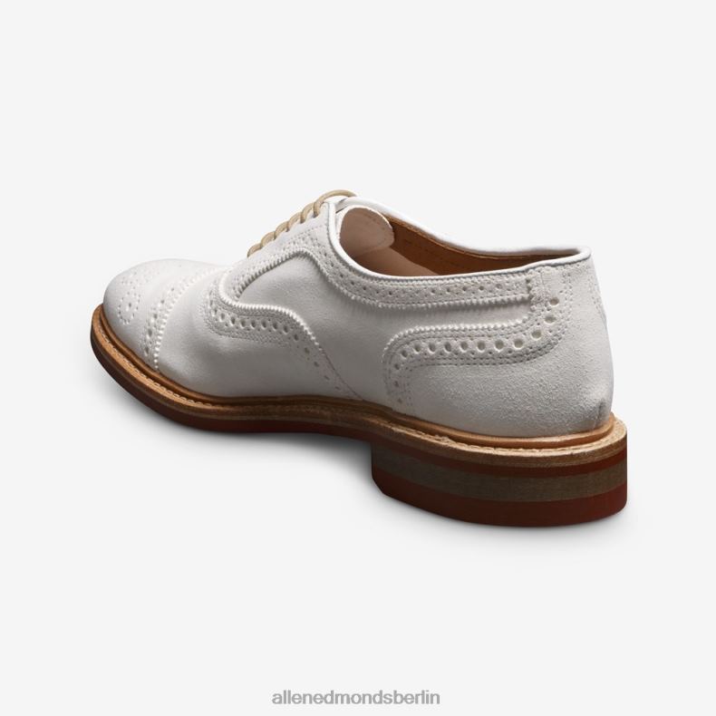 Allen Edmonds weißes Wildleder Männer Strandmok Cap-Toe-Oxford mit Dainite-Gummisohle 82J2T9