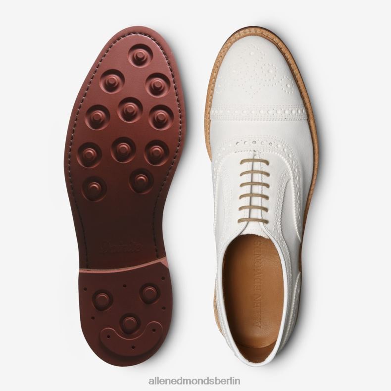 Allen Edmonds weißes Wildleder Männer Strandmok Cap-Toe-Oxford mit Dainite-Gummisohle 82J2T9