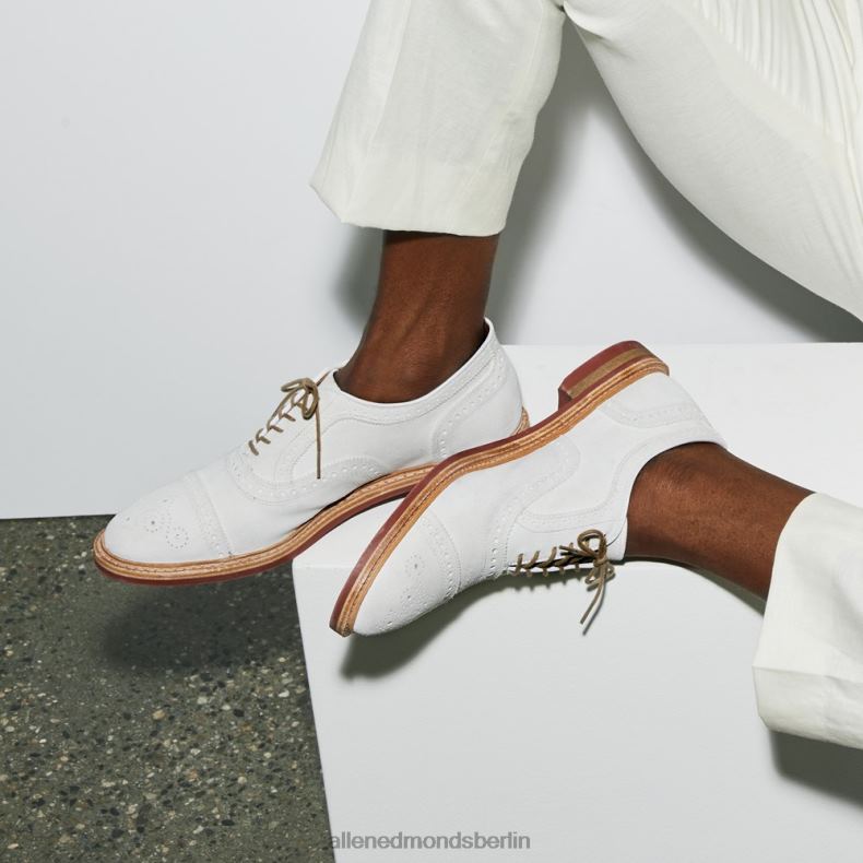 Allen Edmonds weißes Wildleder Männer Strandmok Cap-Toe-Oxford mit Dainite-Gummisohle 82J2T9