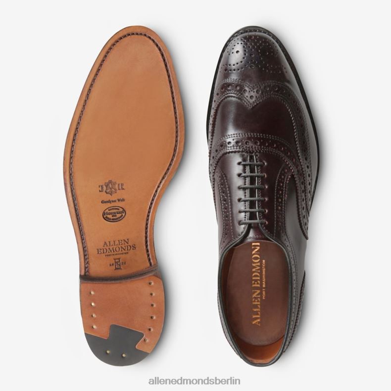 Allen Edmonds Burgund Männer Cambridge Shell Cordovan Wingtip-Kleiderschuh 82J2T49