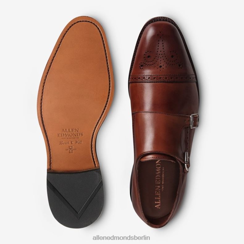 Allen Edmonds dunkles Chili Männer st. John's Double Monk Strap-Kleiderschuh 82J2T358