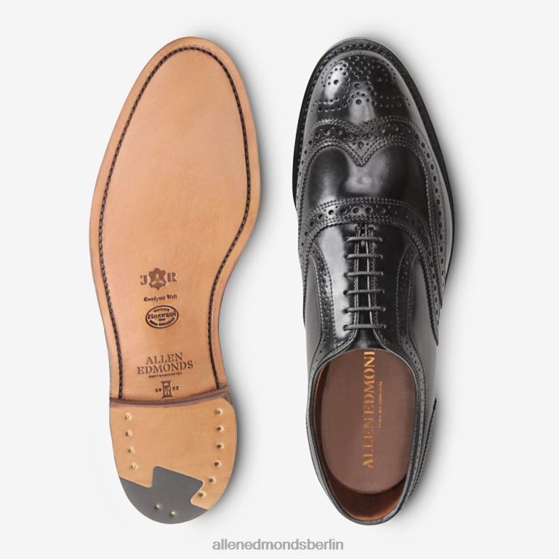 Allen Edmonds schwarzer Cordovan Männer Cambridge Shell Cordovan Wingtip-Kleiderschuh 82J2T324
