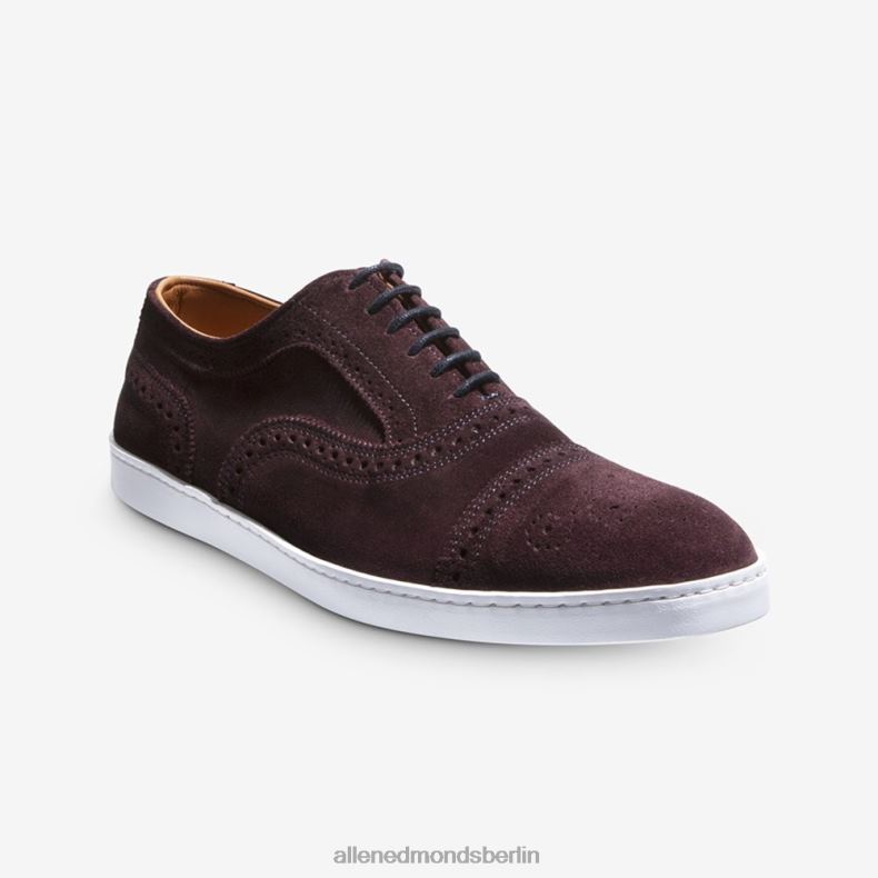 Allen Edmonds Burgunderrotes Wildleder Männer Strand Oxford-Sneaker 82J2T242