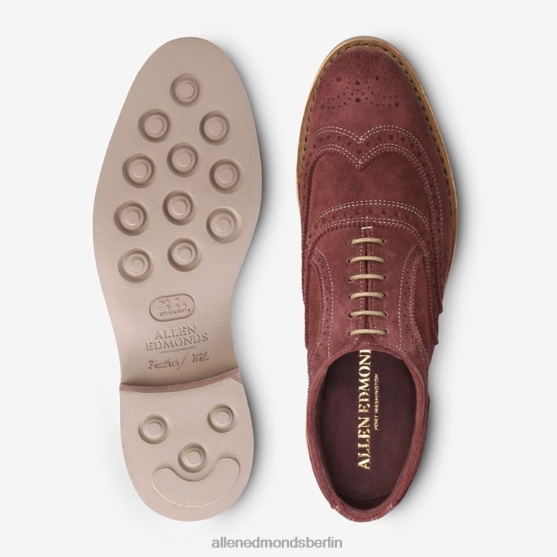 Allen Edmonds Kirschrot Männer Neumok Wildleder Wingtip Oxford 82J2T450