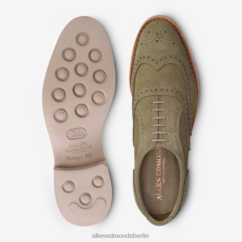 Allen Edmonds Salbeigrün Männer Neumok Wildleder Wingtip Oxford 82J2T107