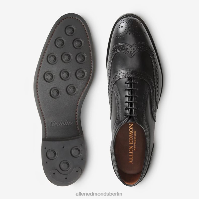 Allen Edmonds Schwarz Männer Mcallister Wingtip Oxford-Kleiderschuh mit Dainite-Sohle 82J2T354