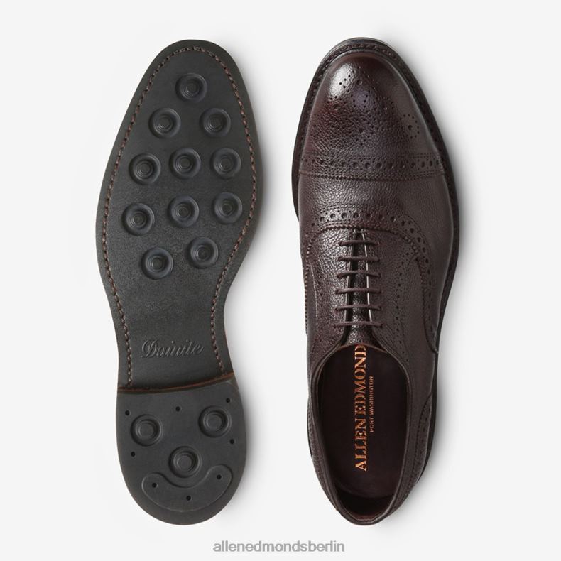 Allen Edmonds braunes Korn Männer Strandmok wetterfester Oxford mit Dainite-Gummisohle 82J2T11