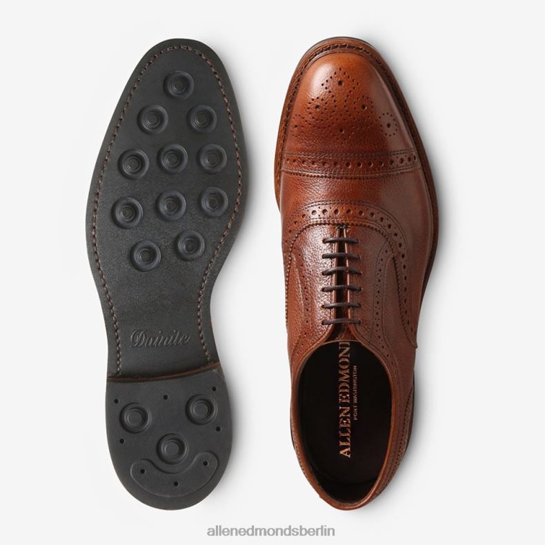 Allen Edmonds braunes Korn Männer Strandmok wetterfester Oxford mit Dainite-Gummisohle 82J2T233