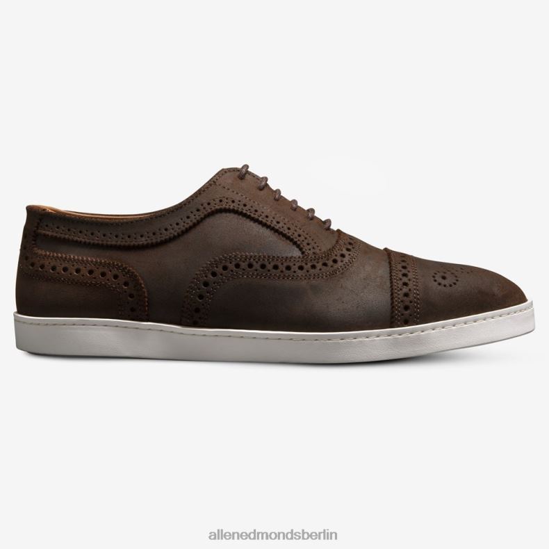 Allen Edmonds braunes gewachstes Wildleder Männer Strand Oxford-Sneaker 82J2T241