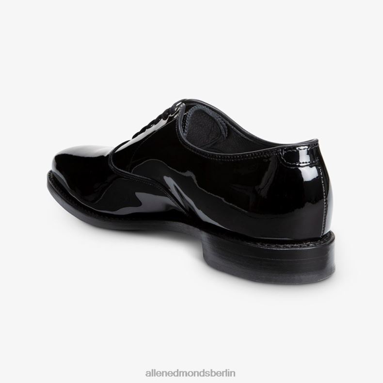 Allen Edmonds schwarzes Lackleder Männer Carlyle Oxford-Schuh mit schlichter Zehenpartie 82J2T47
