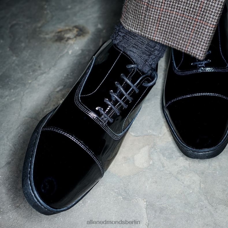 Allen Edmonds schwarzes Lackleder Männer Park Avenue Oxford-Kleid-Sneaker 82J2T26