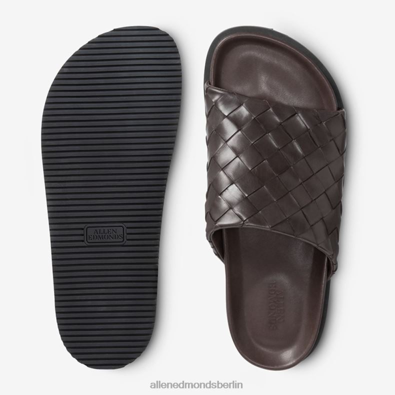 Allen Edmonds dunkelbraun Männer Del Mar gewebte Sandale 82J2T460