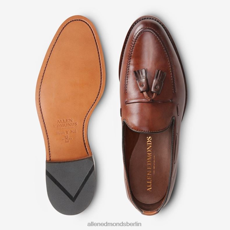 Allen Edmonds dunkles Chili Männer Grayson-Quasten-Loafer 82J2T332