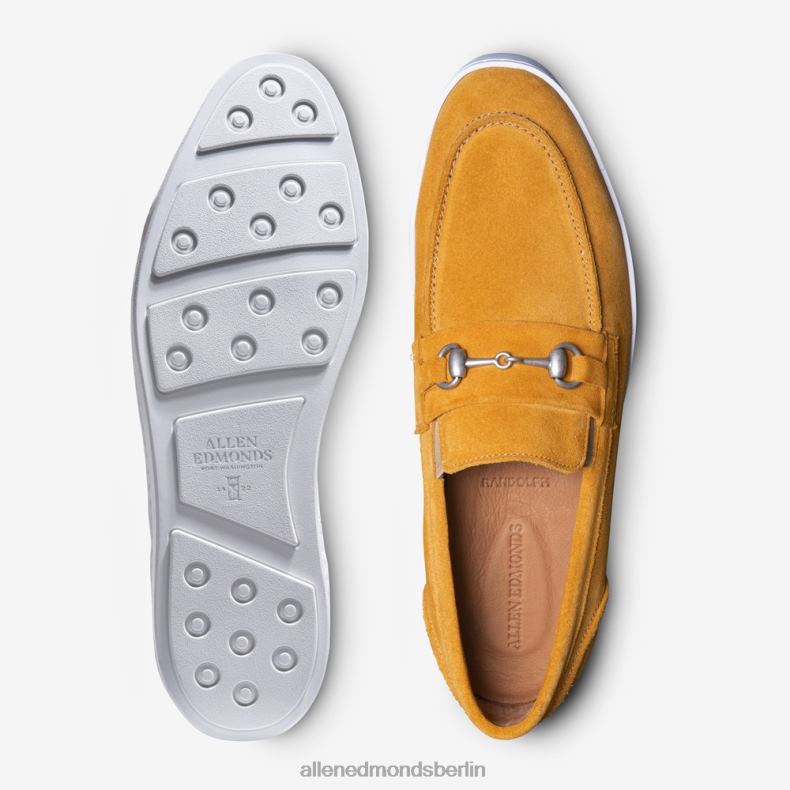 Allen Edmonds gelbes Wildleder Männer Randolph Bit Slip-On-Sneaker 82J2T203
