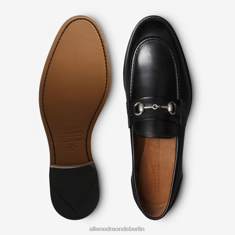 Allen Edmonds schwarzes Leder Männer Randolph Bit Loafer 82J2T7