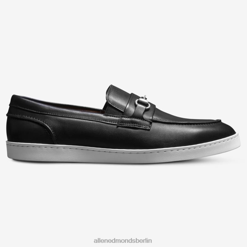 Allen Edmonds schwarzes Leder Männer Randolph Bit Slip-On-Sneaker 82J2T205