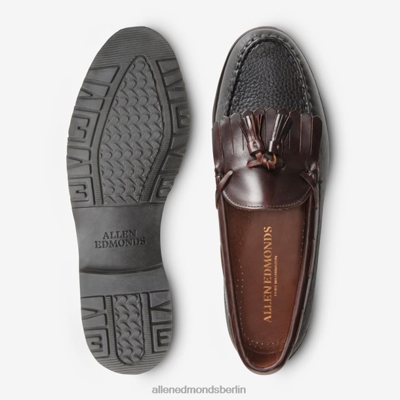Allen Edmonds Schwarz Braun Männer Nashua-Loafer mit Quasten 82J2T440