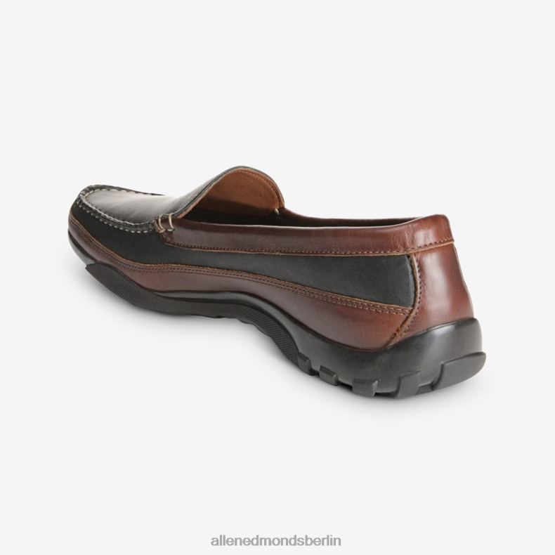 Allen Edmonds schwarz mit braunem Besatz Männer Boulder venezianischer Fahrmokassin 82J2T68
